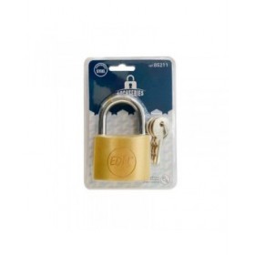 Lucchetto con chiave EDM 85211 Ottone 60 x 36 mm