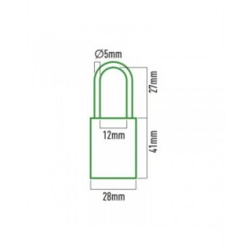 Lucchetto a combinazione EDM 85247 Ottone