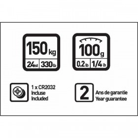 Bilancia Digitale da Bagno Terraillon TP1000 Vetro 150 kg