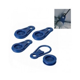 Set di morsetti per tende e teloni Bensontools Clip Azzurro 6 Unità Ø 0,44 x 8,3 cm