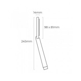 Soffione EDM 01334 ABS Cromato 8,1 x 1,4 x 24,5 cm