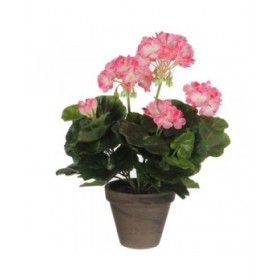 Pianta Decorativa Mica Decorations PVC Geranio (11,5 x 33 cm)
