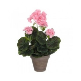 Pianta Decorativa Mica Decorations PVC Geranio (11,5 x 33 cm)