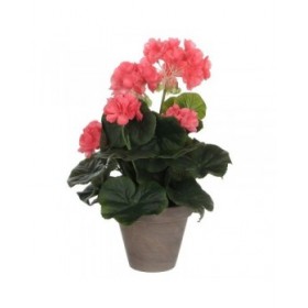 Pianta Decorativa Mica Decorations PVC Geranio (11,5 x 33 cm)
