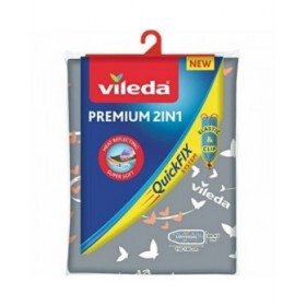 Copri asse da stiro Vileda 163229 Premium 2 in 1 Grigio (130 x 45 cm)