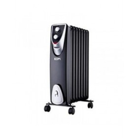 Radiatore EDM 07127 Black Edition Nero/Grigio 1500 W