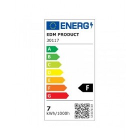 Lampada da scrivania EDM 30117 Nero polipropilene 7 W 400 lm 9 x 13 x 33 cm Flexo/Lampada da scrivania
