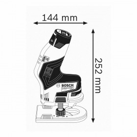 Fresatrice per bordi BOSCH GKF 12V -8 Professional 36 W