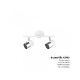 Faretto EDM 32012 moon 50 W GU10 30 x 7,6 x 15,2 cm Bianco