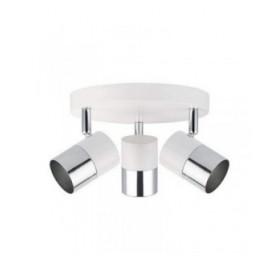 Lampadario EDM 32013 Moon Metallo Metallo / Vetro 50 W 20 x 7,6 x 12,6 cm Bianco
