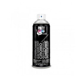 Vernice spray Pintyplus Art & Craft C150 Cromo 400 ml Argentato