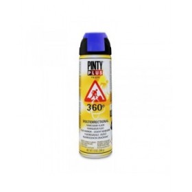 Vernice spray Pintyplus Tech T118 360º Azzurro 500 ml