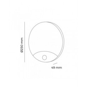 Applique LED EDM 32537 polipropilene E 15 W 13 W 1250 Lm 1850 lm Bianco (4000 K)