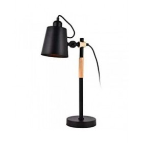 Flexo/Lampada da scrivania EDM 32114 32114 Nero Legno Metallo 60 W E27 Ø 15 x 54 cm