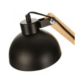 Flexo/Lampada da scrivania EDM 32116 Nero Legno Metallo 60 W E27 Ø 16 x 52 cm Ø 16 x 53 cm