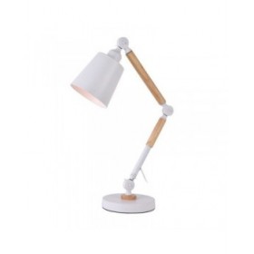Flexo/Lampada da scrivania EDM 32117 Bianco Metallo 60 W E27 Ø 18 x 53 cm