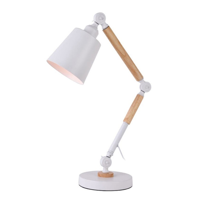 Flexo/Lampada da scrivania EDM 32117 Bianco Metallo 60 W E27 Ø 18 x 53 cm
