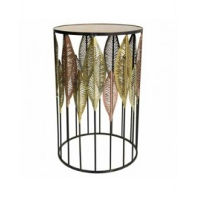 Set di 2 tavoli Alexandra House Living Dorato Ferro 47 x 72 x 47 cm