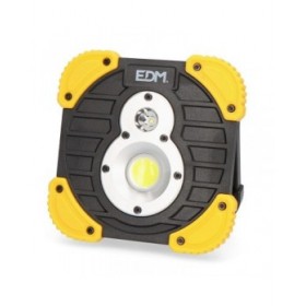Torcia LED EDM 36377 XL Giallo Nero 15 W 250 Lm 750 Lm Faretto Ricaricabile