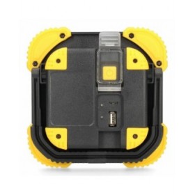 Torcia LED EDM 36377 XL Giallo Nero 15 W 250 Lm 750 Lm Faretto Ricaricabile