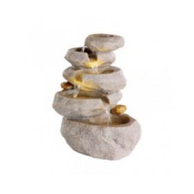 Fonte Lumineo Interno Roccia Pietra (18 x 23 x 35 cm)