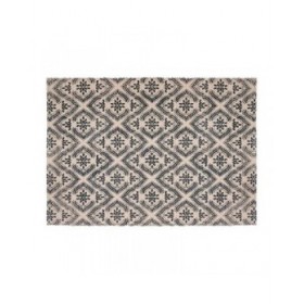 Tappeto Atmosphera Nero Beige Cotone Multicolore 60 x 90 cm