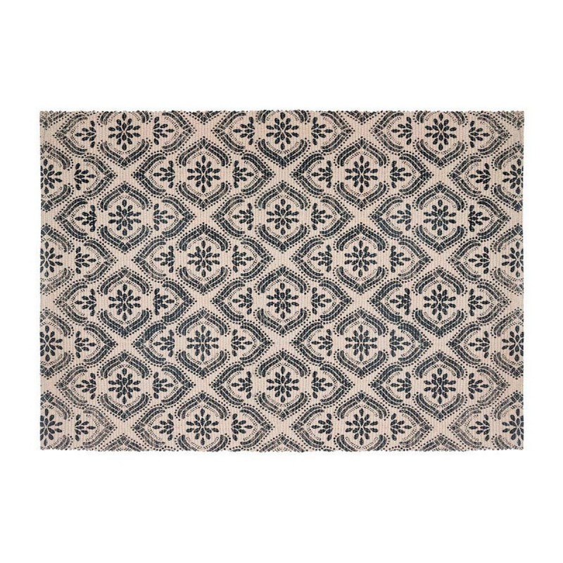 Tappeto Atmosphera Nero Beige Cotone Multicolore 60 x 90 cm