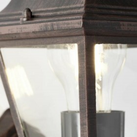 Lampada da Parete Brilliant Nissie Esterno Nero arrugginito E27 60 W