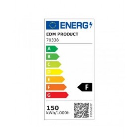 Faretto LED EDM 70338 Nero F 150 W 1200 Lm 12000 Lm (4000 K)