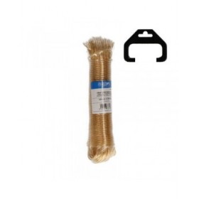 Corda di cavo EDM 87810 Oro Dorato Acciaio 3,8 mm x 25 m