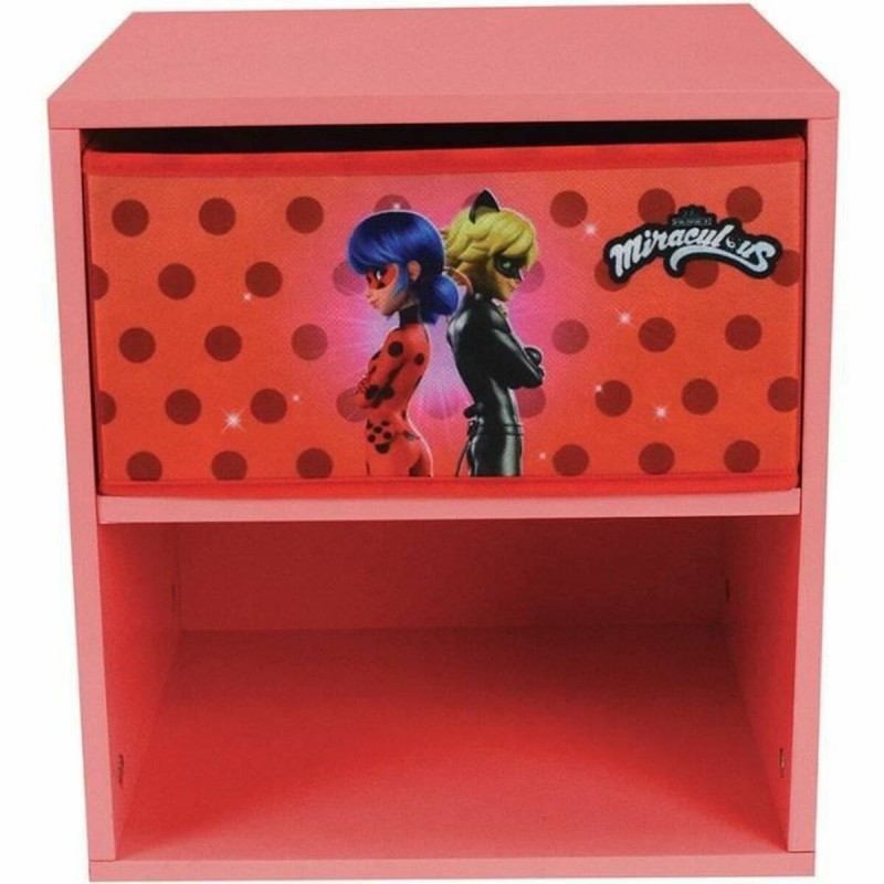 Comodino Fun House Miraculous Ladybug 36 x 33 x 30 cm