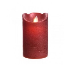 Candela LED Lumineo Rosso Ø 7,5 X 12,5 CM (AA)