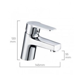 Rubinetto Monocomando EDM 01141 Altea Acciaio inossidabile Ottone Zinco 14,5 x 12 cm