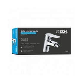 Rubinetto Monocomando EDM 01142 Altea Acciaio inossidabile Ottone Zinco Bidet sanitario