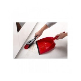 Set di Pulizia Scopa e Paletta Vileda Rosso Plastica