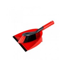 Set di Pulizia Scopa e Paletta Vileda Rosso Plastica