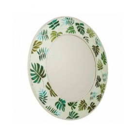Specchio da parete Alexandra House Living Verde 80 x 2 x 80 cm Cerchi