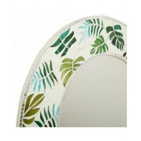 Specchio da parete Alexandra House Living Verde 80 x 2 x 80 cm Cerchi