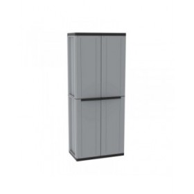 Armadio guardaroba Terry jline268 Nero Nero/Grigio Resina Plastica 68 x 37,5 x 163,5 cm