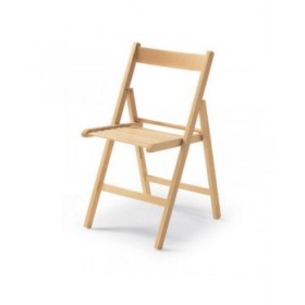 Sedia Pieghevole Marrone Legno Faggio 79 x 42,5 x 47,5 cm