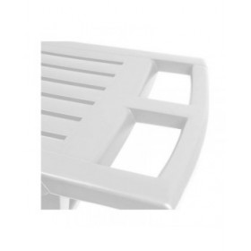 Lettino IPAE Progarden Zircone Pieghevole Con ruote Bianco polipropilene (72 x 195 x 101 cm)