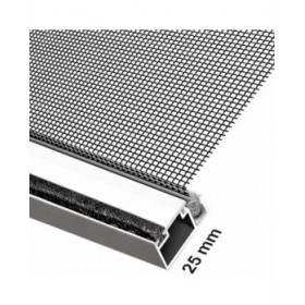 Zanzariera Schellenberg Con porta Fibra di Vetro Alluminio Bianco (100 x 210 cm)