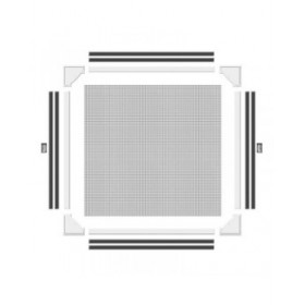 Zanzariera Schellenberg Magnetico Con cornice Fibra di Vetro Bianco (100 x 120 cm)