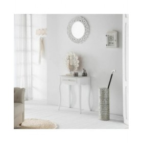 Statua Decorativa Alexandra House Living Naturale Vetro Legno MDF Pavone 53 x 12 x 46 cm