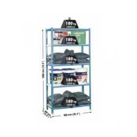 Scaffale Simon Rack Simonclick 5/400 Metallo 180 x 90 x 40 cm 5 Mensole