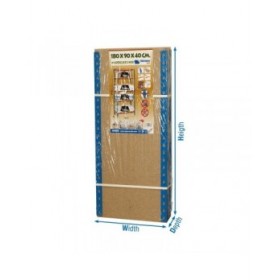 Scaffale Simon Rack Maderclick 5/400 750 kg Metallo 5 Mensole Truciolare (180 x 90 x 40 cm)