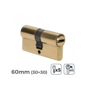 Cilindro EDM 85186 r13 Dorato Ottone Leva corta 60 x 30 x 17 mm Europeo