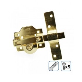 Chiavistello di sicurezza EDM 85197 Dorato Acciaio