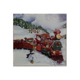 Quadro Decorativo LED Natale 38 x 38 cm