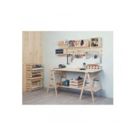 Scatola per Sistemare Impilabile Astigarraga 60 x 28,5 x 35,3 cm Legno Pino